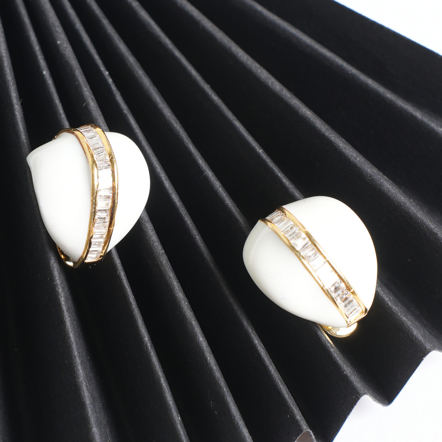 White Wine Diamond Earrings
