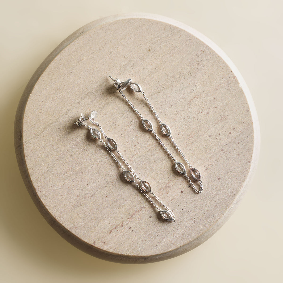 Luna Chain Stud Earrings