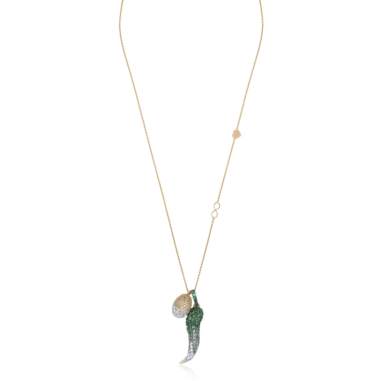 Nimbu Mirchi Diamond Necklace