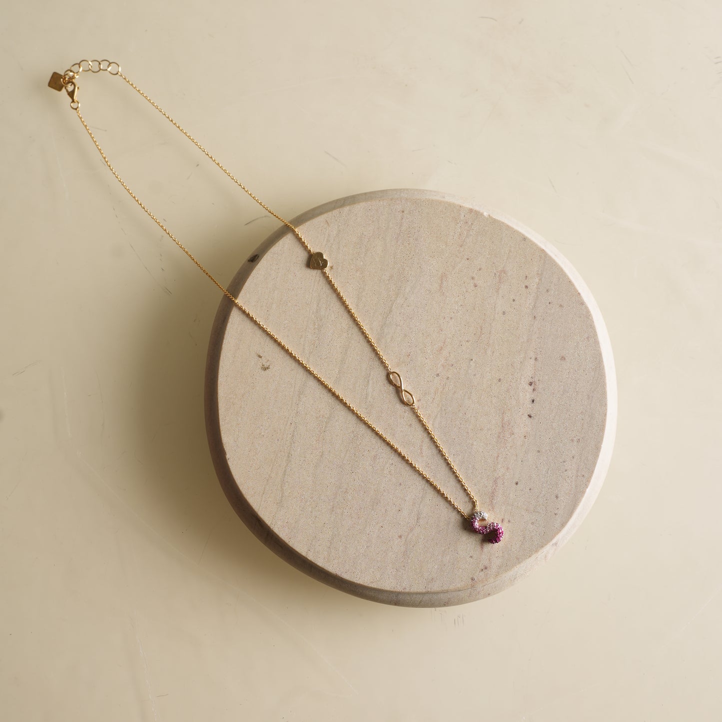 Initials Ombré 'S' Necklace