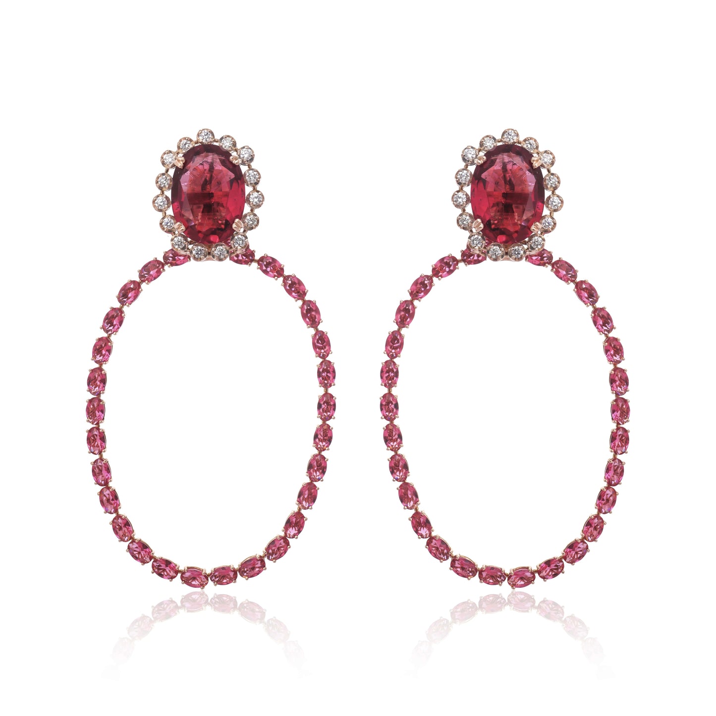 Tourmaline Oval Earrings