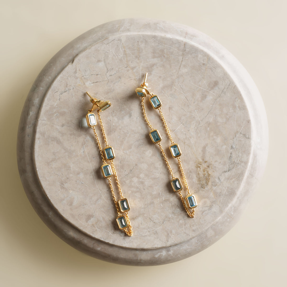 Aster Chain Stud Earrings