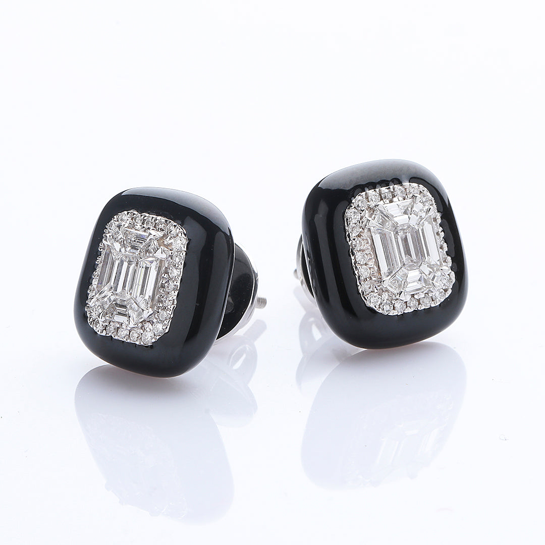 Elderberry Diamond Studs