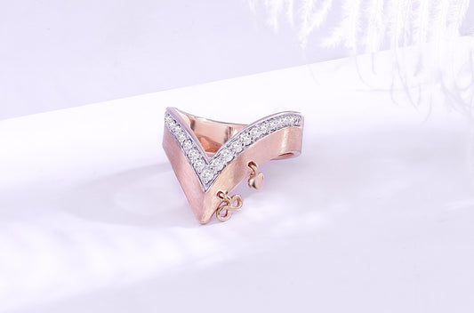 Wishbone Rose Gold Ring