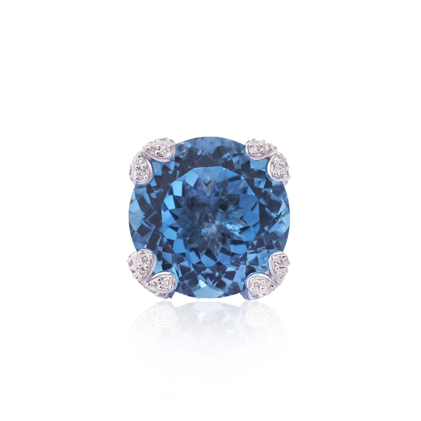 Topaz Diamond Ring