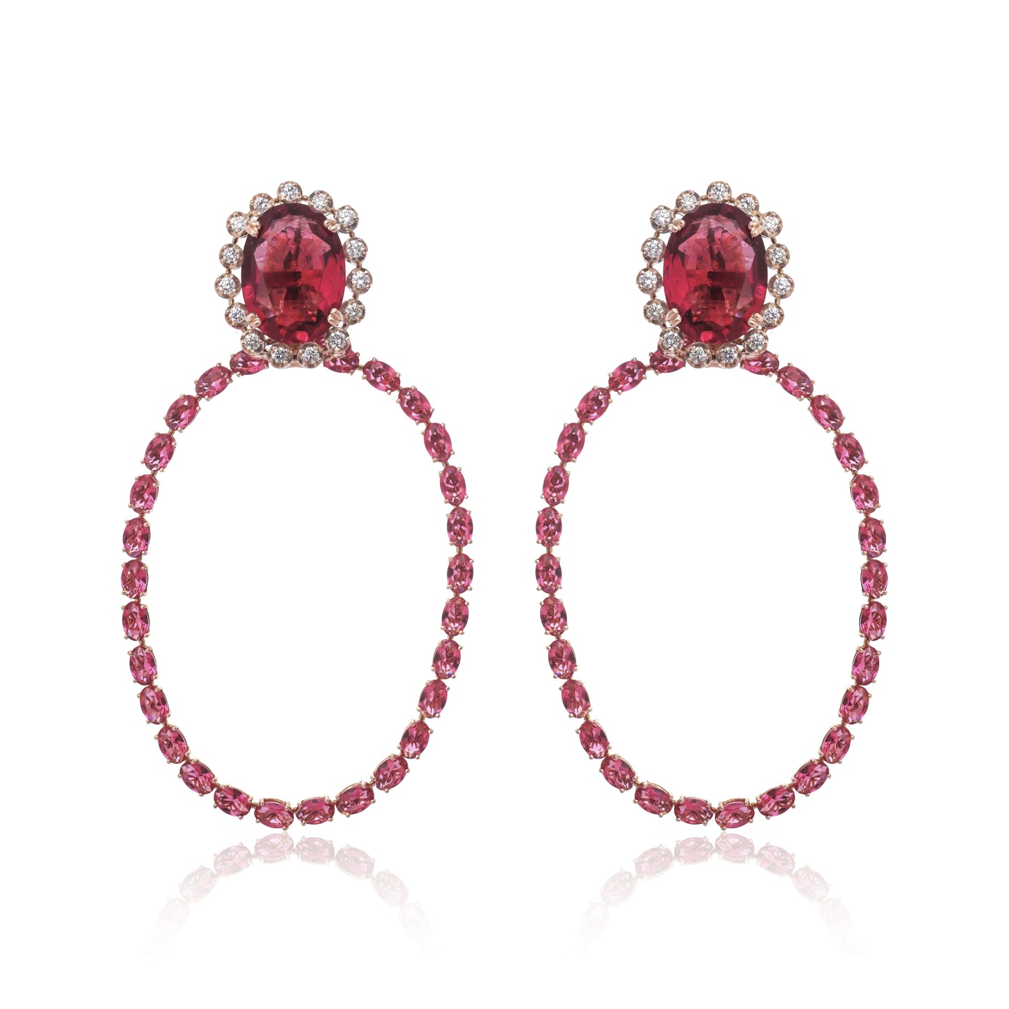 Tourmaline Oval Earrings