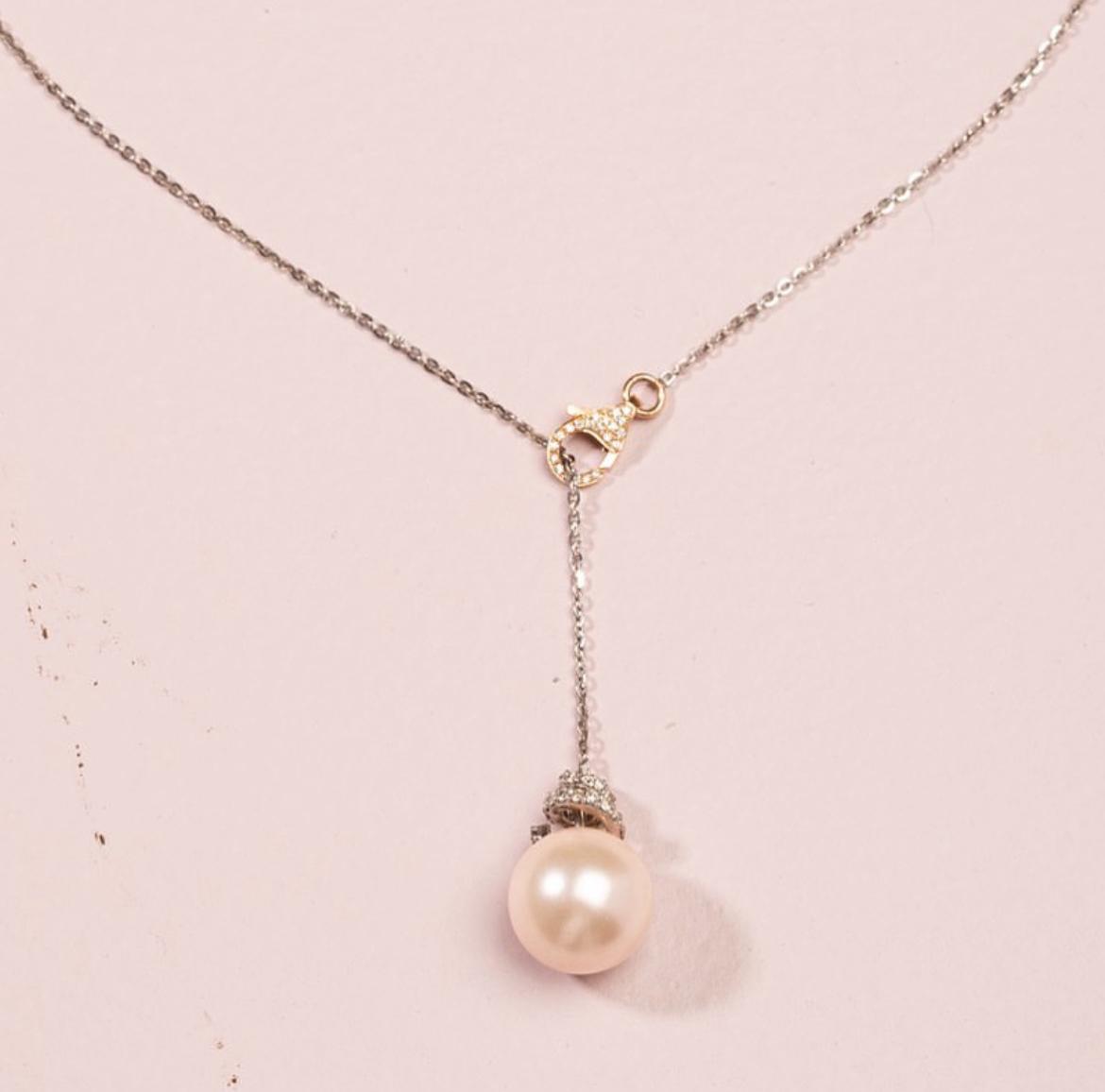 Solitary Pearl Necklace